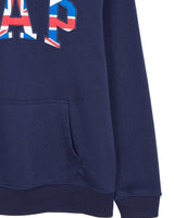 [GAP][2023 FW][Men] Flag Logo Hooded T-shirt_ NAVY (5113327020056)(XS-XXL) - コクモト KOCUMOTO