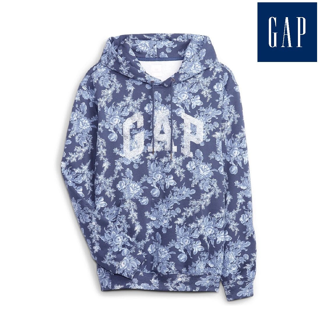 [GAP][2023 FW][Men][LoveShackFancy] Floral pattern logo hooded sweatshirt_ DARK BLUE (5113327025051) (XS-XL) - コクモト KOCUMOTO