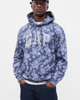 [GAP][2023 FW][Men][LoveShackFancy] Floral pattern logo hooded sweatshirt_ DARK BLUE (5113327025051) (XS-XL) - コクモト KOCUMOTO