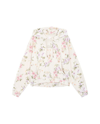 [GAP][2023 FW][Women][LoveShackFancy] embroidered logo floral hooded sweatshirt_ LIGHT BEIGE (5123327010011) (XS-L) - コクモト KOCUMOTO