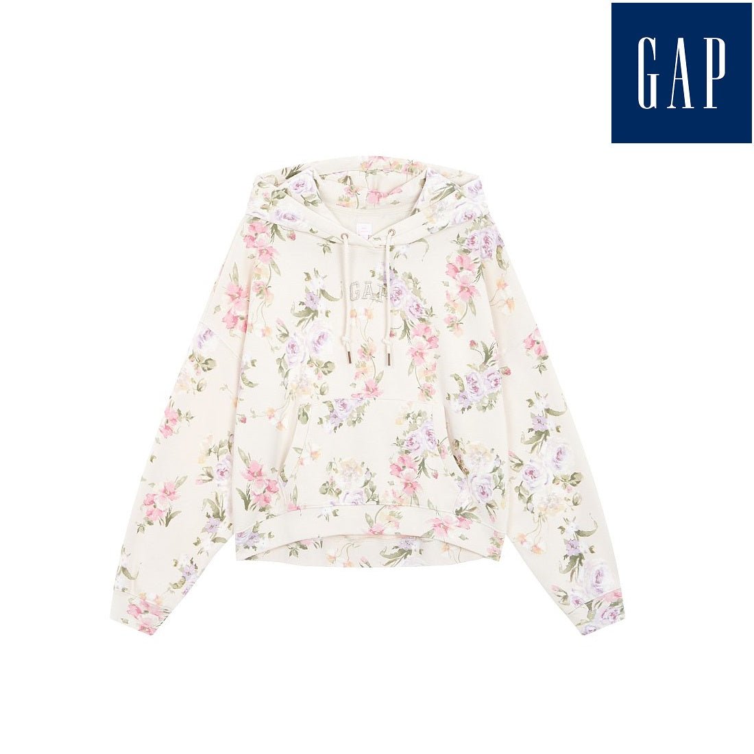 [GAP][2023 FW][Women][LoveShackFancy] embroidered logo floral hooded sweatshirt_ LIGHT BEIGE (5123327010011) (XS-L) - コクモト KOCUMOTO