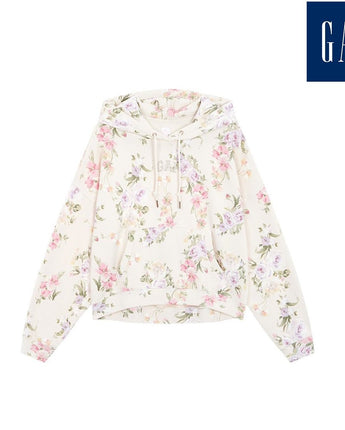 [GAP][2023 FW][Women][LoveShackFancy] embroidered logo floral hooded sweatshirt_ LIGHT BEIGE (5123327010011) (XS-L) - コクモト KOCUMOTO