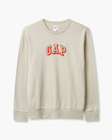 [GAP][2024 S/S][Men] Solid logo crewneck sweatshirt _ BEIGE (5114127009011)(S-XL) - コクモト KOCUMOTO