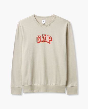 [GAP][2024 S/S][Men] Solid logo crewneck sweatshirt _ BEIGE (5114127009011)(S-XL) - コクモト KOCUMOTO