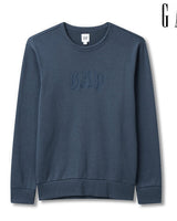 [GAP][2024 S/S][Men] Solid logo crewneck sweatshirt _ DARK BLUE (5114127009054)(S-XL) - コクモト KOCUMOTO