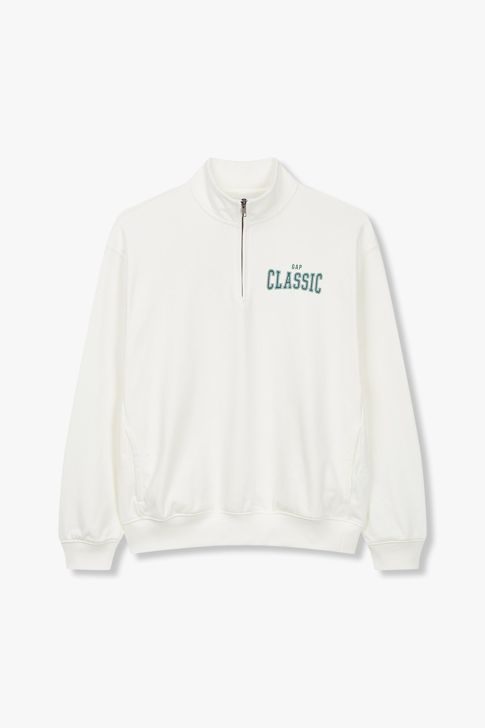 [GAP]24SS [Men] Classic Logo Half Zip-Up Sweatshirt _ WHITE (5114127008001) (S-XL) - コクモト KOCUMOTO