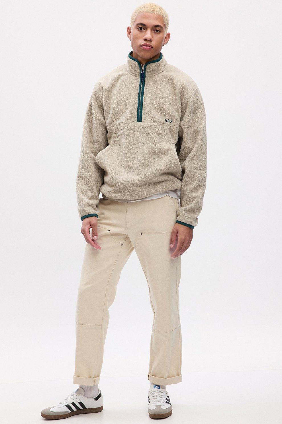 [GAP][Men] Arctic Fleece Easy Anorak _ DARK BEIGE (5113427004072) (XS-XL) - コクモト KOCUMOTO