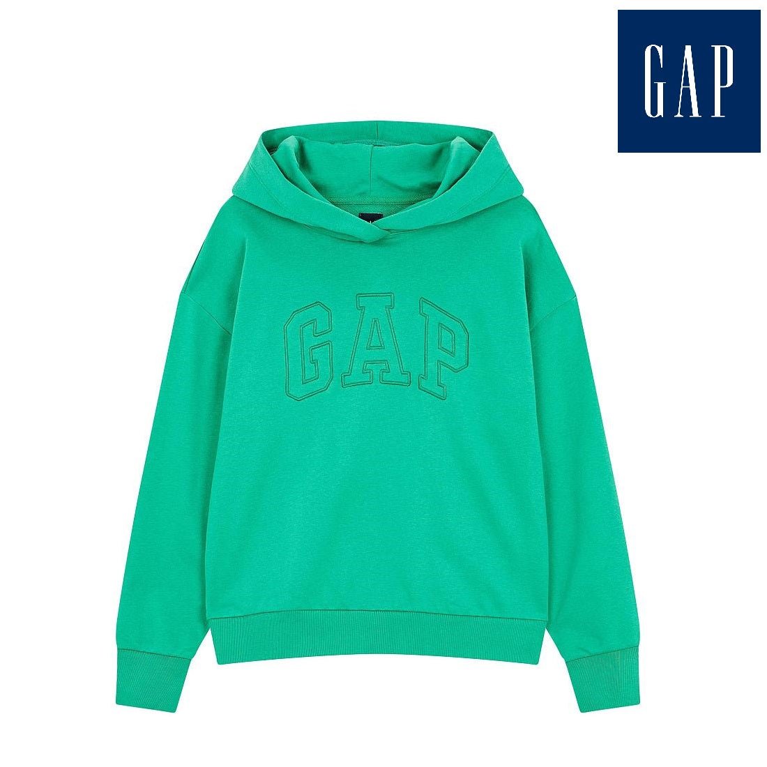 [GAP][Women] Easy Line Logo Hooded Sweatshirt _GREEN (5123127010041) (XS-L) - コクモト KOCUMOTO
