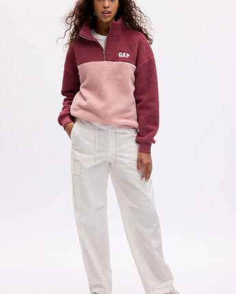 [GAP][Women] Half zip-up fleece sweatshirt _ PINK (5123427005064) (XS-L) - コクモト KOCUMOTO