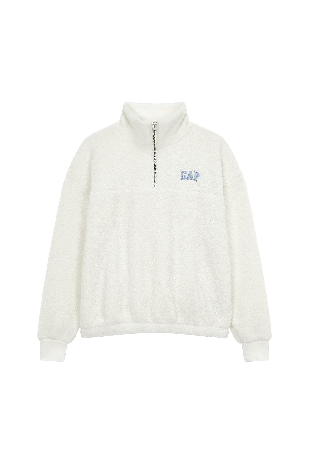 [GAP][Women] Half zip-up fleece sweatshirt _ WHITE (5123427005001) (XS-L) - コクモト KOCUMOTO