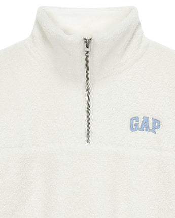 [GAP][Women] Half zip-up fleece sweatshirt _ WHITE (5123427005001) (XS-L) - コクモト KOCUMOTO