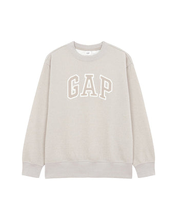 [GAP][Women] Heritage Logo Glitter Sweatshirt _ BEIGE (5123427002081)(XS-L) - コクモト KOCUMOTO