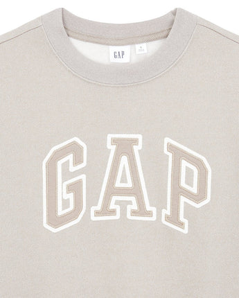 [GAP][Women] Heritage Logo Glitter Sweatshirt _ BEIGE (5123427002081)(XS-L) - コクモト KOCUMOTO