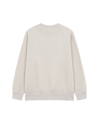 [GAP][Women] Heritage Logo Glitter Sweatshirt _ BEIGE (5123427002081)(XS-L) - コクモト KOCUMOTO