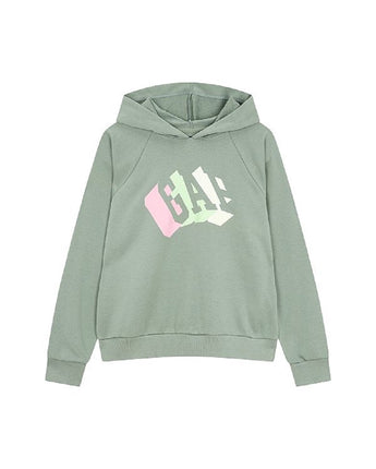 [GAP][Women] Logo raglan hooded sweatshirt_FATIGUE (5123227102041) (XS-L) - コクモト KOCUMOTO