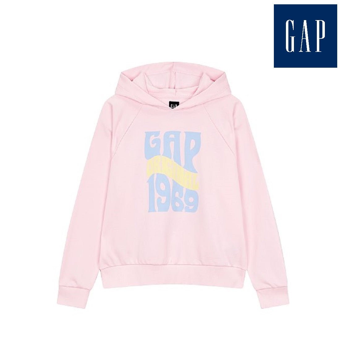 [GAP][Women] Logo raglan hooded sweatshirt_LIGHT PINK (5123227102064) (XS-L) - コクモト KOCUMOTO