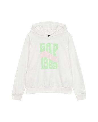 [GAP][Women] Logo raglan hooded sweatshirt_WHITE (5123227102002) (XS-L) - コクモト KOCUMOTO