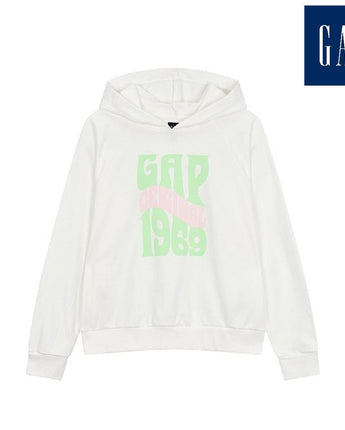 [GAP][Women] Logo raglan hooded sweatshirt_WHITE (5123227102002) (XS-L) - コクモト KOCUMOTO