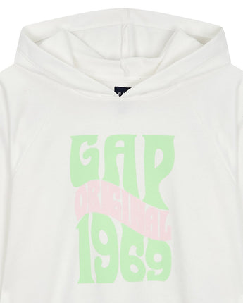 [GAP][Women] Logo raglan hooded sweatshirt_WHITE (5123227102002) (XS-L) - コクモト KOCUMOTO