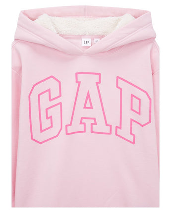 [GAP][Women] Logo sherpa hooded sweatshirt _LIGHT PINK (5122427015065) (XS-L) - コクモト KOCUMOTO