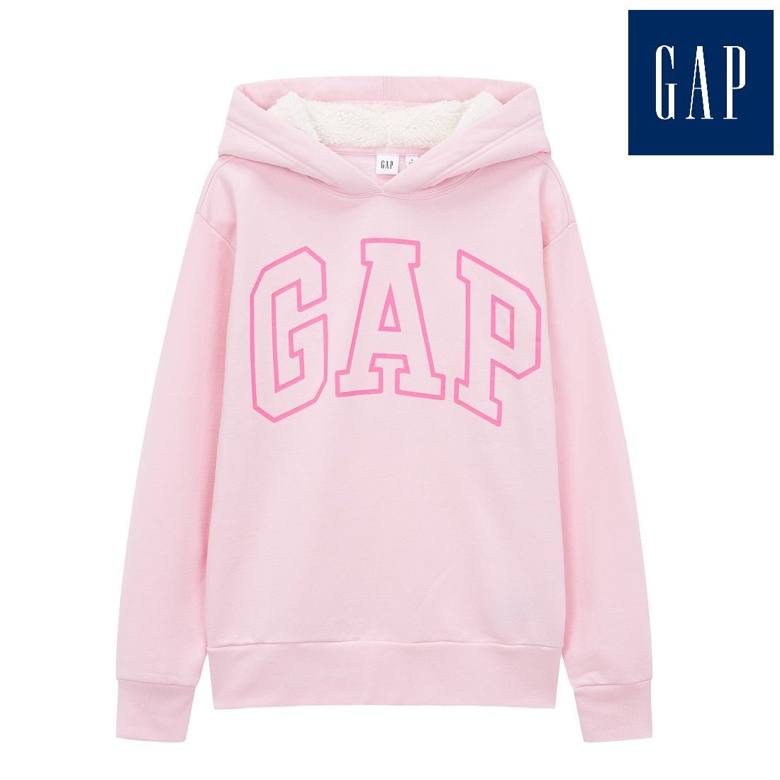 [GAP][Women] Logo sherpa hooded sweatshirt _LIGHT PINK (5122427015065) (XS-L) - コクモト KOCUMOTO