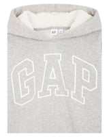 [GAP][Women] Logo sherpa hooded sweatshirt _MELANGE GRAY (5122427015081) (XS-L) - コクモト KOCUMOTO