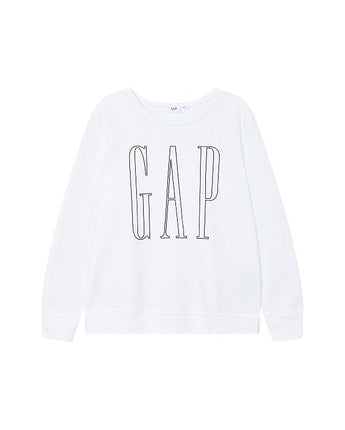 [GAP][Women] Outline long logo sweatshirt _ WHITE (5122327109001)(XS-L) - コクモト KOCUMOTO