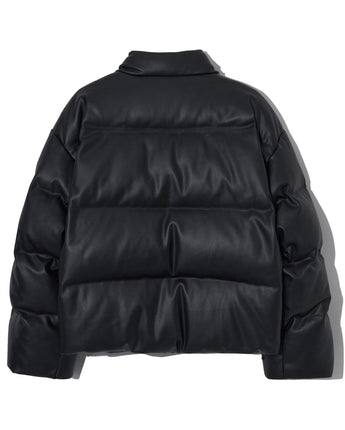 [GROOVE RHYME] 23F/W EATHER SHORT DOWN PADDING (BLACK) - コクモト KOCUMOTO