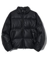 [GROOVE RHYME] 23F/W EATHER SHORT DOWN PADDING (BLACK) - コクモト KOCUMOTO