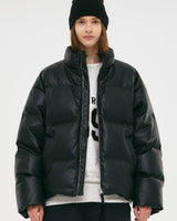 [GROOVE RHYME] 23F/W EATHER SHORT DOWN PADDING (BLACK) - コクモト KOCUMOTO