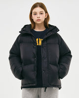 [GROOVE RHYME] 23F/W QUILTED HOOD SHORT DOWN PADDING (BLACK) - コクモト KOCUMOTO