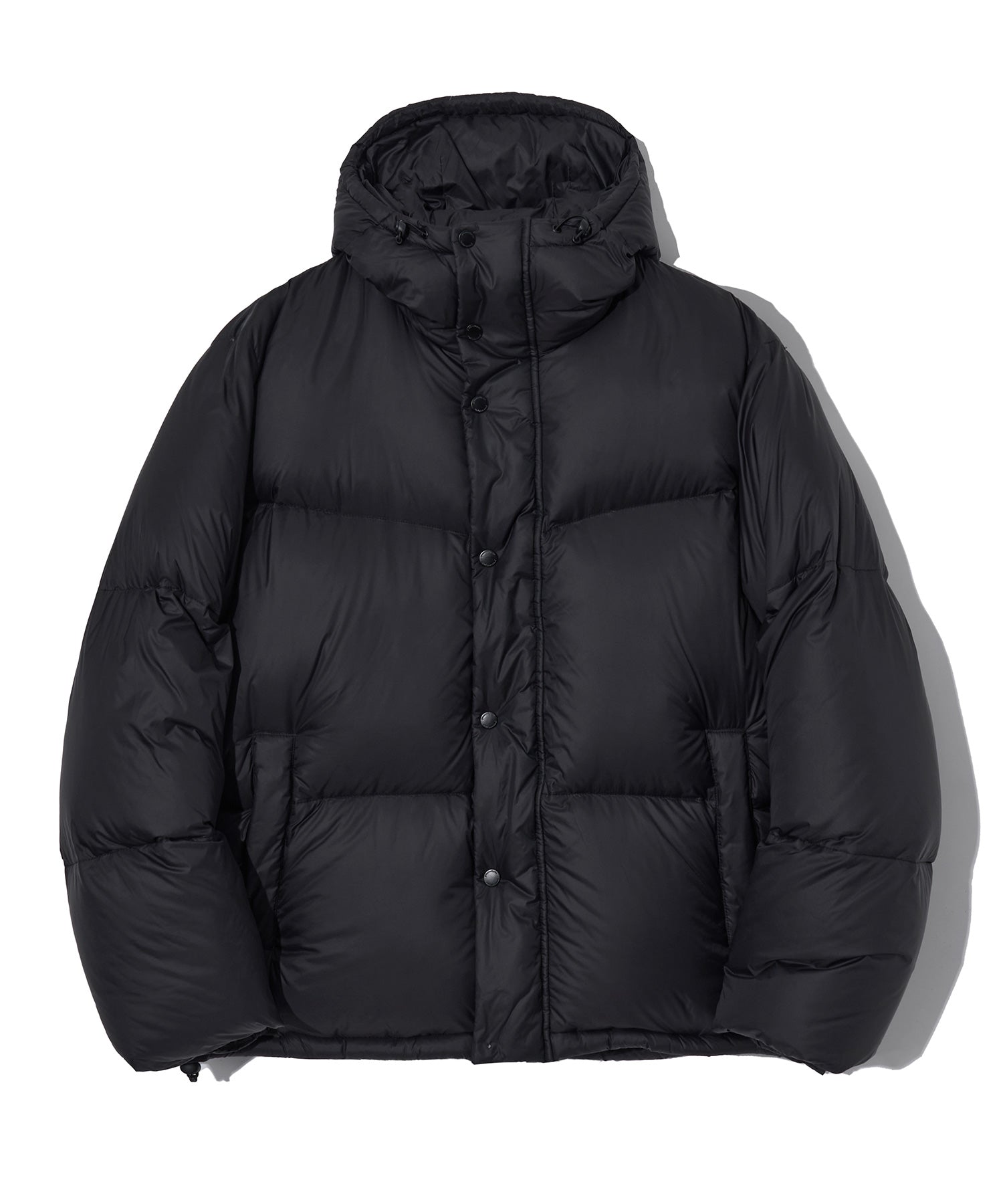 [GROOVE RHYME] 23F/W QUILTED HOOD SHORT DOWN PADDING (BLACK) - コクモト KOCUMOTO