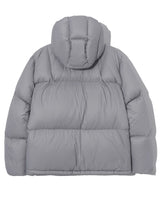 [GROOVE RHYME] 23F/W QUILTED HOOD SHORT DOWN PADDING (LIGHT GREY) - コクモト KOCUMOTO
