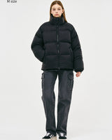 [GROOVE RHYME] 23F/W QUILTED SHORT DOWN PADDING (BLACK) - コクモト KOCUMOTO