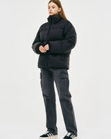 [GROOVE RHYME] 23F/W QUILTED SHORT DOWN PADDING (BLACK) - コクモト KOCUMOTO