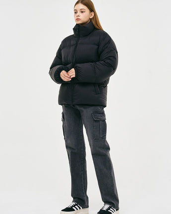 [GROOVE RHYME] 23F/W QUILTED SHORT DOWN PADDING (BLACK) - コクモト KOCUMOTO