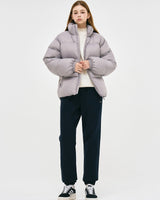 [GROOVE RHYME] 23F/W QUILTED SHORT DOWN PADDING (LIGHT GREY) - コクモト KOCUMOTO