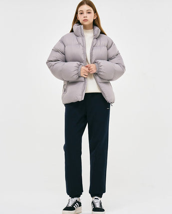 [GROOVE RHYME] 23F/W QUILTED SHORT DOWN PADDING (LIGHT GREY) - コクモト KOCUMOTO