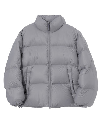 [GROOVE RHYME] 23F/W QUILTED SHORT DOWN PADDING (LIGHT GREY) - コクモト KOCUMOTO