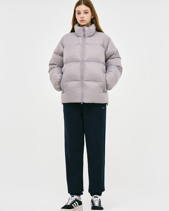 [GROOVE RHYME] 23F/W QUILTED SHORT DOWN PADDING (LIGHT GREY) - コクモト KOCUMOTO