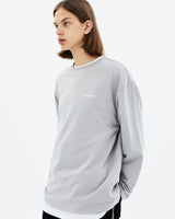 [GROOVE RHYME] NYC LOCATION LONG SLEEVE T-SHIRTS LIGHT GREY - コクモト KOCUMOTO