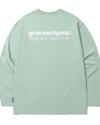 [GROOVE RHYME] NYC LOCATION LONG SLEEVE T-SHIRTS MINT - コクモト KOCUMOTO