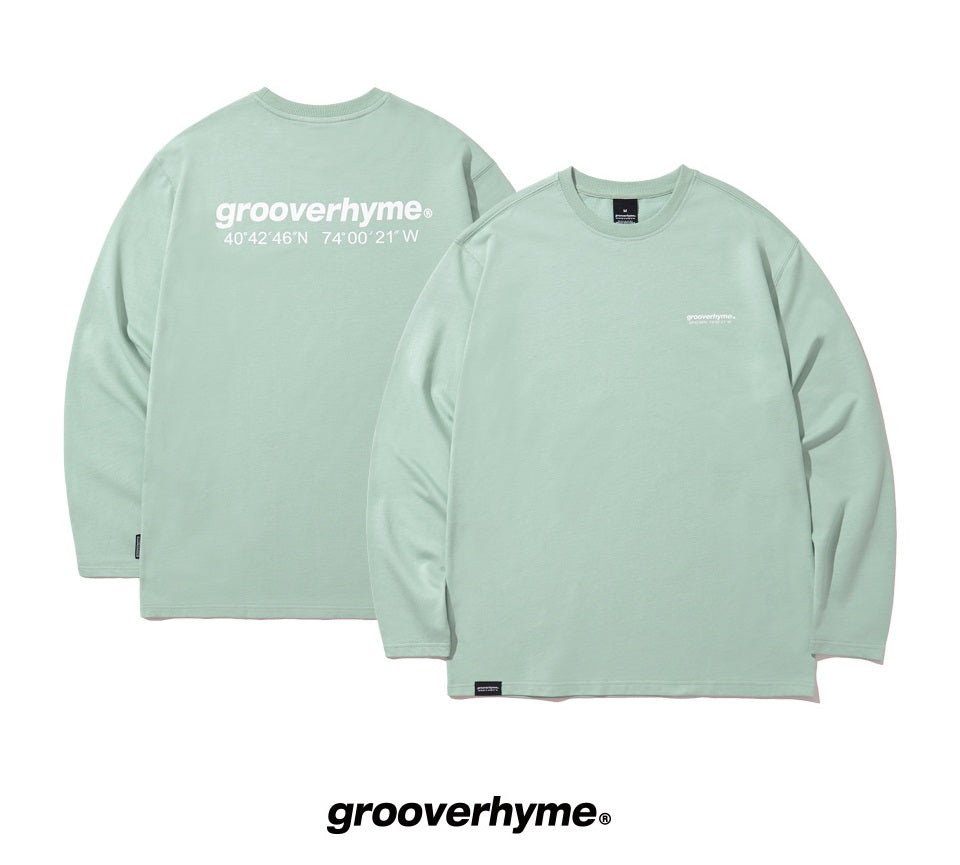 [GROOVE RHYME] NYC LOCATION LONG SLEEVE T-SHIRTS MINT - コクモト KOCUMOTO