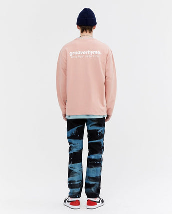 [GROOVE RHYME] NYC LOCATION LONG SLEEVE T-SHIRTS PINK - コクモト KOCUMOTO