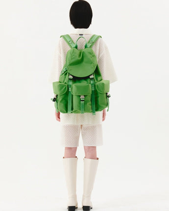 [HAHARCHIVE][WITH AFTER PRAY] NYLON CARGO RUCK SACK(GREEN) - コクモト KOCUMOTO