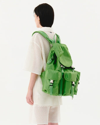 [HAHARCHIVE][WITH AFTER PRAY] NYLON CARGO RUCK SACK(GREEN) - コクモト KOCUMOTO