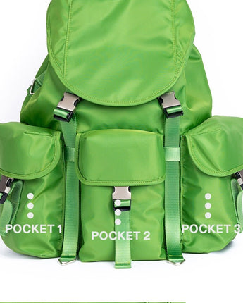 [HAHARCHIVE][WITH AFTER PRAY] NYLON CARGO RUCK SACK(GREEN) - コクモト KOCUMOTO