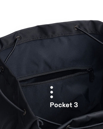 [HAHARCHIVE][WITH AFTER PRAY]2POCKET NYLON CARGO RUCK SACK (BLACK) - コクモト KOCUMOTO