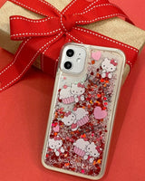 [HIGH CHEEKS] Cherry Hello kitty Glitter Case 新商品 韓国人気 IPHONE - コクモト KOCUMOTO