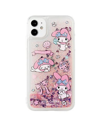 [HIGH CHEEKS] Flower My melody Glitter Case 新商品 韓国人気 IPHONE - コクモト KOCUMOTO